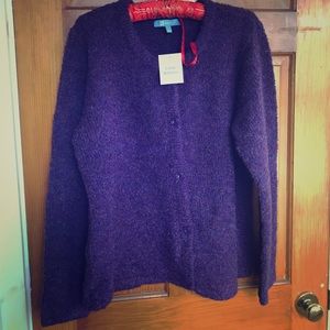 Koret comfy women’s Purple Cardigan sweater